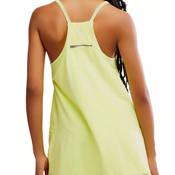 NWT Free People Movement Hot Shot Dress in Sour Citrus - Size S - Picture 4 of 4